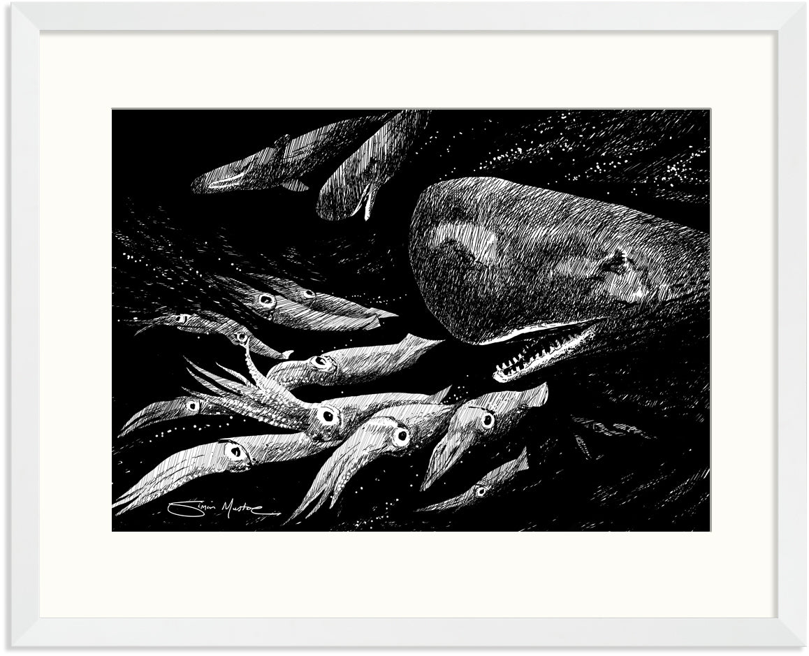 Sperm Whale Wildlife Print (includes shipping)