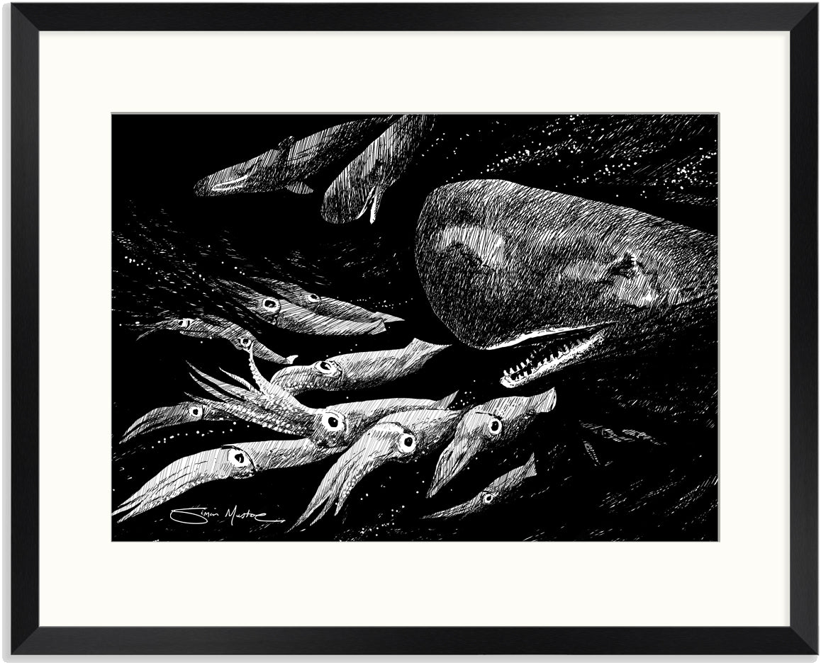Sperm Whale Wildlife Print (includes shipping)