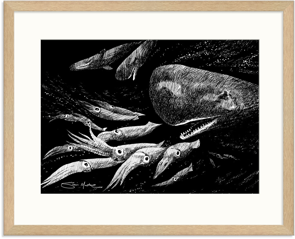 Sperm Whale Wildlife Print (includes shipping)